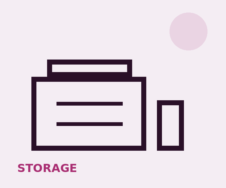 Clean and discreet storage illustration
